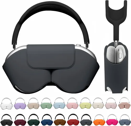 Vista 21 de Maxjoy para Apple Airpods Max Funda inteligente de cubierta, Accesorios de cubierta protectora de cuero PU suave para Airpod Max con modo de sueño