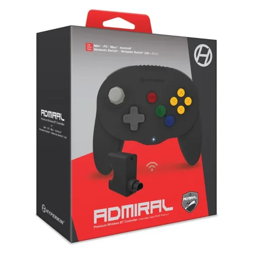 Vista 6 de Hyperkin "Admiral" Premium BT Controller for N64/ Nintendo Switch/ Lite/ PC/ Mac/ Android (Amethyst Purple) - Nintendo 64
