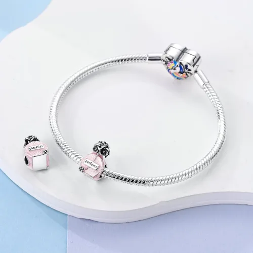 Vista 2 de MULA Dijes de plata de ley 925 para pulseras y collares, lindos gatos, perros, elefantes, animales, familia, colgantes, joyas, regalos para mujeres
