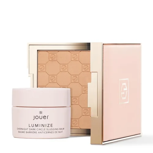 Vista 5 de Jouer Soft Focus Hydrate & Setting Powder y Slugging Under Eye Balm Bundle
