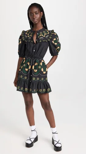 Vista 5 de Sea Vestido de manga abombada con estampado Perle para mujer