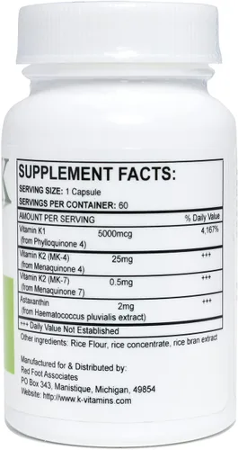 Vista 2 de Cápsulas multivitamina K totalmente naturales