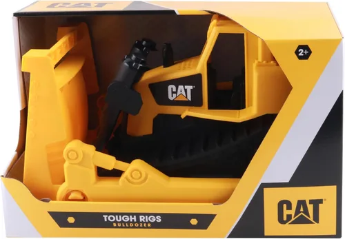 Vista 6 de CAT Juguetes de construcción, Juguete de construcción Bulldozer de 15", Edades 2+, Plástico resistente, No requiere baterías, Serie Tough Rigs