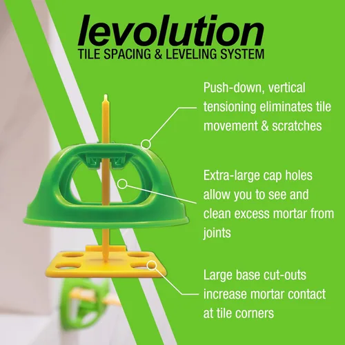 Vista 6 de Miracle Sealants Levolution Evolver - Herramienta de tensado, nivelación de azulejos y sistema de espaciado para control de Lippage