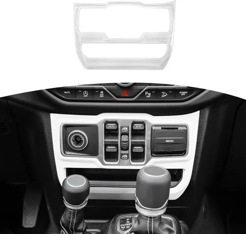 Vista 15 de RT-TCZ Cubierta de panel de interruptor de ventana para Jeep JL JLU Gladiator JT 2018-2024 Baby Blue Accesorios interiores