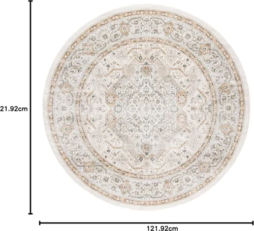 Vista 124 de SAFAVIEH - Colección Isabella, alfombra decorativa - 2'2" x 5', azul y crema, diseño oriental, no desprende pelusa y fácil cuidado, ideal para áreas