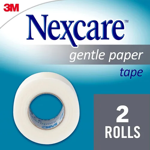 Vista 7 de Nexcare - Cinta de papel suave de 1 pulgada x 10 yardas, 20 años (paquete de 3)