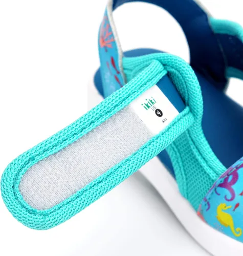 Vista 6 de ikiki Sandalias sin chirridos para niños pequeñosniños pequeños, punta cerrada