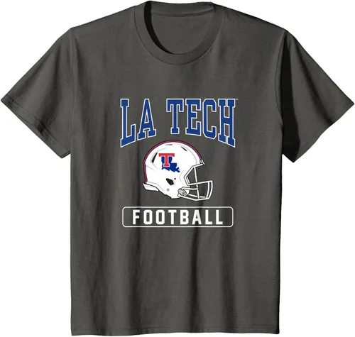 Vista 24 de Camiseta con casco de fútbol Louisiana Tech Bulldogs, Negro