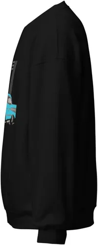 Vista 2 de JG Infinite 1957 Chevy 57 Bel Air Aqua Teal Antique American Car - Sudadera unisex