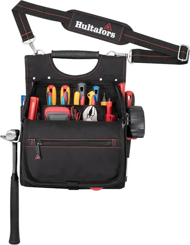 Vista 2 de Hultafors Work Gear HT5609 - Bolsa de herramientas profesional con cremallera, bolsa de herramientas con cremallera, mango de goma ergonómico
