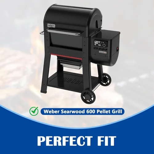 Vista 3 de SafBbcue Searwood Rejillas para Weber Searwood 600 piezas de parrilla de pellets, piezas de repuesto para parrillas Weber Spirit serie 300, rejilla