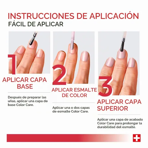 Vista 5 de PODERM Esmalte de uñas, enriquecido con árbol de té y biotina, mejora la apariencia de las uñas, fórmula vegana, para manos y pies, laboratorio Rosa