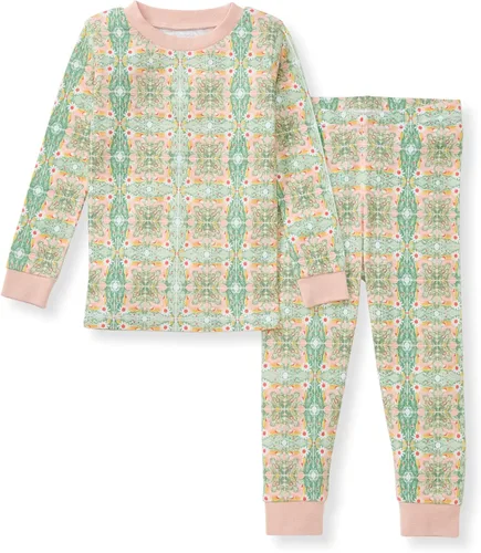 Vista 33 de Burt's Bees Baby Pijama para niña, 2 piezas, camiseta de manga larga y pantalones de algodón orgánico