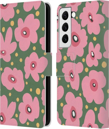Vista 221 de Head Case Designs Officially Licensed Ninola Ditsy Flowers Yellow Nature Bold Leather Wallet Case Compatible with Samsung Galaxy A07 4G