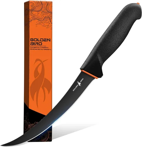 Vista 13 de Golden Bird Cuchillo de revestimiento para desollar - Hoja de punta