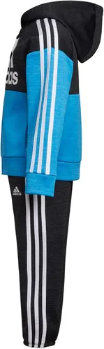 Vista 4 de adidas Conjunto de chaqueta de forro polar Mélange de manga larga para niños