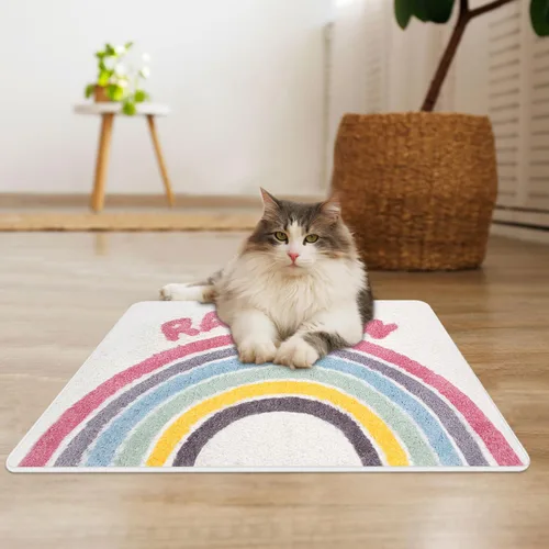 Vista 7 de Hi Space Alfombra de baño de 31.5 x 19.7 pulgadas, antideslizante, lavable a máquina, suave, absorbente, bonita, alfombra de baño de felpa