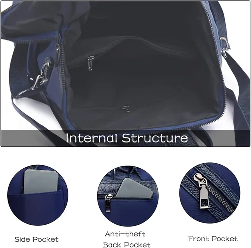 Vista 5 de FANDARE Mochila para mujer, bolsos de hombro de moda, mochila escolar para niña, mochila para mujer, mochila para trabajo universitario, viajes
