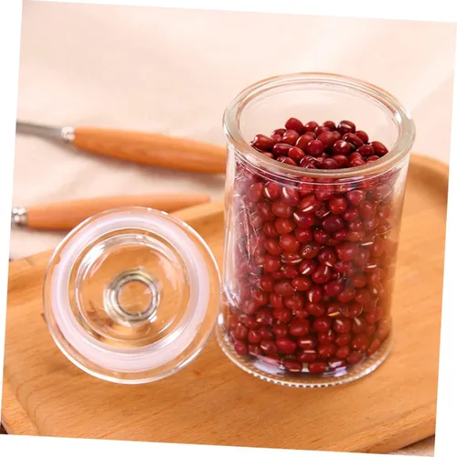Vista 7 de Mikinona Candy Jar Candy 25.4 fl oz Sugar Container Organizer Contenedores de alimentos Tapa de sellado Tarro de almacenamiento de humedad