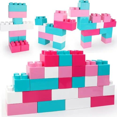 Vista 2 de Liberty Imports - Bloques de construcción gigantes entrelazados para niños pequeños (24 unidades)
