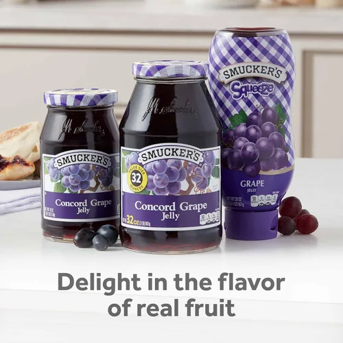 Vista 6 de Smucker's Jalea de Uva Exprimible, 20 Onzas (Paquete de 12)