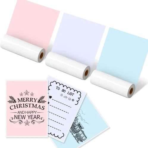 Vista 13 de Phomemo - Papel adhesivo térmico blanco para impresora, 77 mm, compatible con la impresora de notas adhesivas Phomemo M03/M03AS/M04S/M04AS, texto
