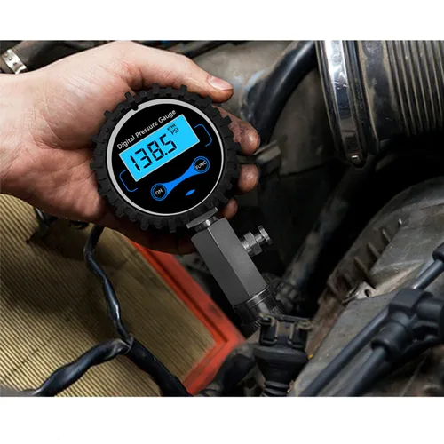 Vista 8 de ZKTOOL Comprobador de Compresión Digital LCD Automotriz, Medidor de Compresión Digital 250 PSI, Kit de Adaptador de Comprobador de Compresión