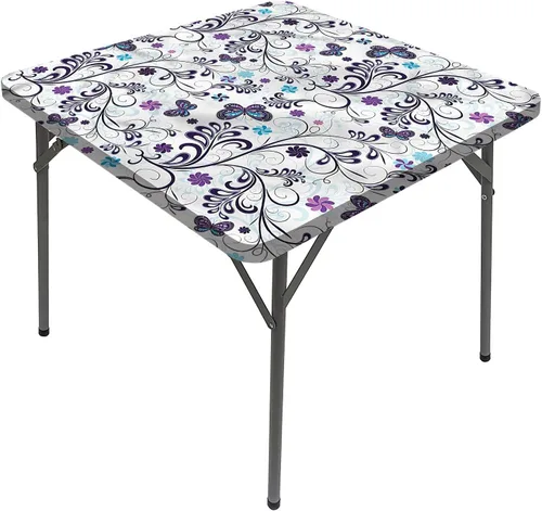 Vista 26 de Manteles florales, lindos manteles de primavera románticos retro cuadrados para mesa de comedor, se adapta a mesas de 24 x 24 pulgadas