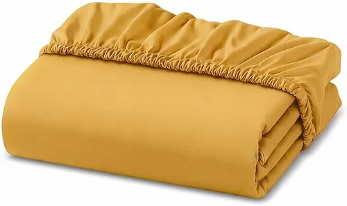 Vista 21 de Sábana bajera ajustable de lujo suave de 600 hilos, 100% algodón egipcio, sábana bajera ajustable individual con elástico alrededor, se adapta a