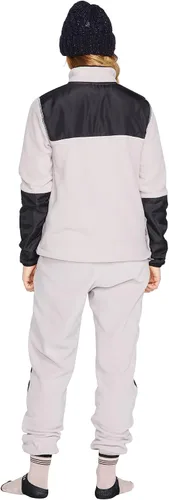 Vista 8 de Volcom Sudadera de snowboard de forro polar con cremallera de 14 para mujer