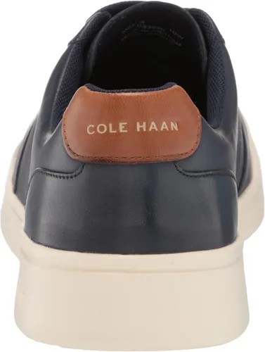Vista 3 de Cole Haan Tenis modernos Crosscourt para hombre, Optic White - Lava fundida