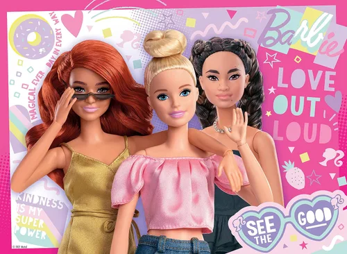 Vista 2 de Ravensburger Barbie - Rompecabezas de 100 piezas para niños a partir de 6 años, piezas extra grandes