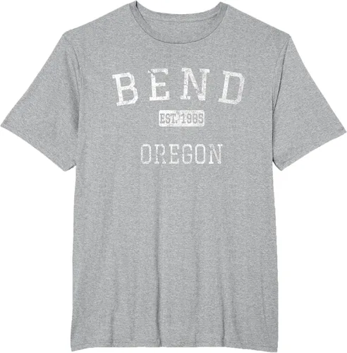 Vista 47 de Bend Oregon OR Camiseta vintage, Negro