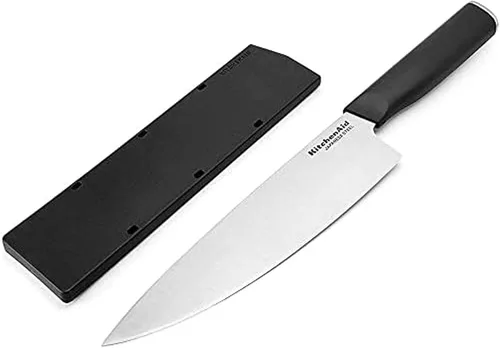 Vista 17 de KitchenAid - Cuchillo de pelar clásico con protector de extremo y cubierta de hoja a medida, de 3.5 pulgadas, cuchillo de cocina afilado, hoja