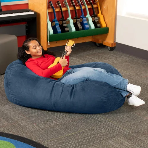 Vista 5 de Jaxx Lounger Jr. Puff Azul
