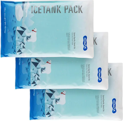 Vista 6 de Komax Bolsas de hielo grandes reutilizables para enfriadores – 12 a 15 horas de paquete de hielo de gel frío para juego de refrigerador – Paquetes