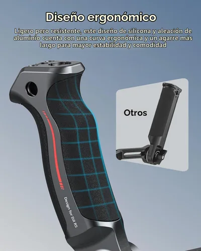 Vista 4 de SmallRig Mango Eslinga Empuñadura de Cardán para DJI RS 2 / RSC 2 / RS 3 / RS 3 Pro/RS 3 Mini/RS 4 / RS 4 Pro/RS 4 Mini, Empuñadura Ajustable