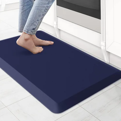 Vista 13 de KitchenClouds Alfombra de Cocina Acolchada Anti Fatiga 17.3"x28" Impermeable, Antideslizante, Alfombras de Pie y Comodidad para Escritorio/Piso
