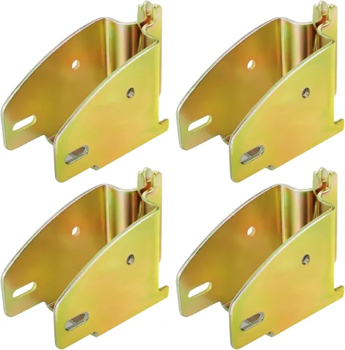 Vista 9 de Eapele 4 accesorios de enchufe de extremo de viga de madera E-Track, acero recubierto de zinc, compatible con 2x4 2x6, añade barras de bloqueo