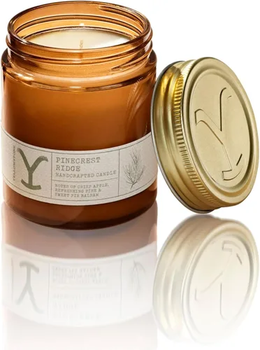 Vista 11 de Tru Western - Vela perfumada en tarro Yellowstone, 8 onzas, gamuza Campfire
