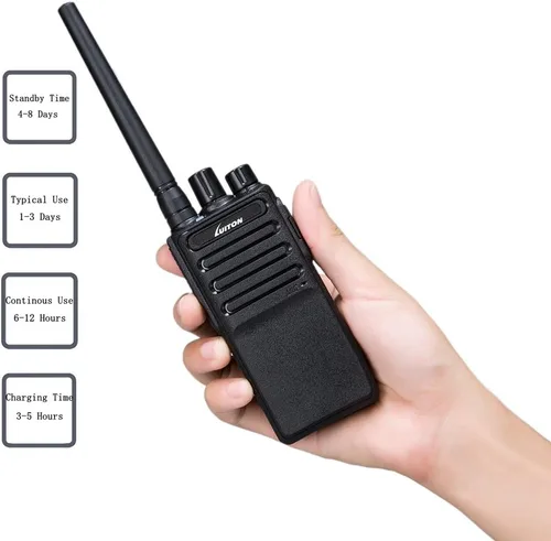 Vista 5 de Walkie Talkies Voice Scrambler con auricular para adultos al aire libre CS senderismo, caza, viajes, radios de 2 vías de larga distancia por LUITON