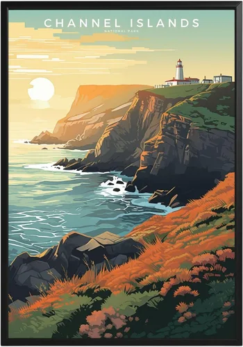 Vista 29 de Póster del Parque Nacional Acadia, arte abstracto de la pared, arte de pared de paisaje natural retro, impresiones artísticas de pared para oficina