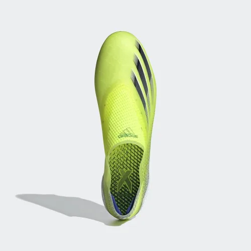 Vista 3 de adidas X Ghosted+ Firm Ground Cleat - Zapatillas de fútbol para hombre, color amarillo y negro