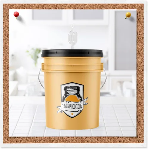 Vista 4 de Fermentaholics Juego de esclusas con ojales – 4 esclusas y 8 ojales para vino casero, cerveza, sidra, kimchi, chucrut – conservación, elaboración