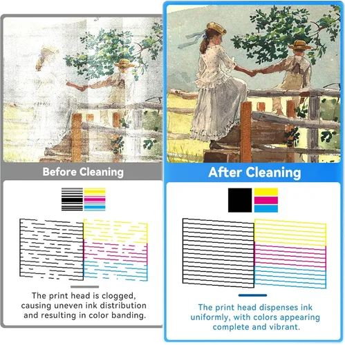 Vista 5 de Kit de limpieza de cabezal de impresora, 5.1 fl oz, el mejor kit de limpieza de impresora para limpieza de boquillas de impresora Epson, kit