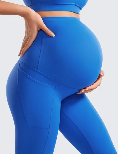 Vista 5 de CRZ YOGA Butterluxe - Leggings de maternidad con bolsillos para mujer de 25 pulgadas, pantalones de entrenamiento para yoga, embarazo, suaves como