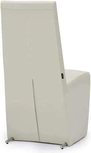 Vista 7 de Zuri Muebles Boston Silla de comedor moderna con respaldo alto, color crema