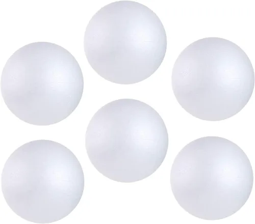 Vista 10 de LOMIMOS 300 bolas de espuma blanca de 1 pulgada, mini bolas blancas para manualidades y proyectos escolares, suministros de fabricación