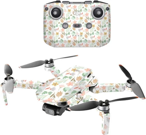 Vista 21 de MightySkins - Compatible con DJI Mini 2 Dron portátil - Blue Petals Funda protectora de vinilo duradera y única Fácil de aplicar, quitar